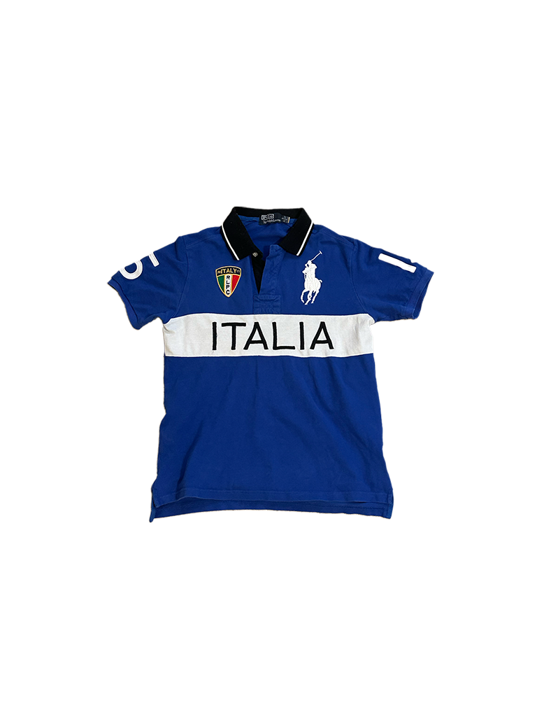 Italia Grail Blue Polo T-Shirt