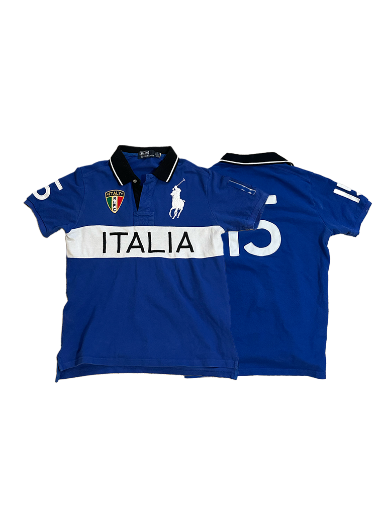 Italia Grail Blue Polo T-Shirt