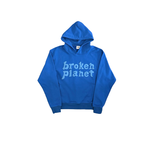 Broken Planet Market Blue Monochrome Hoodie