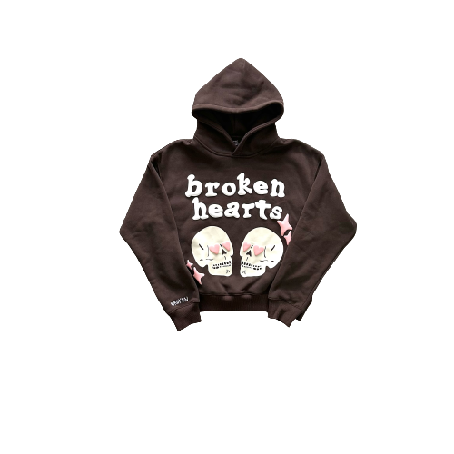 Broken Planet Market Broken Hearts Brown Hoodie