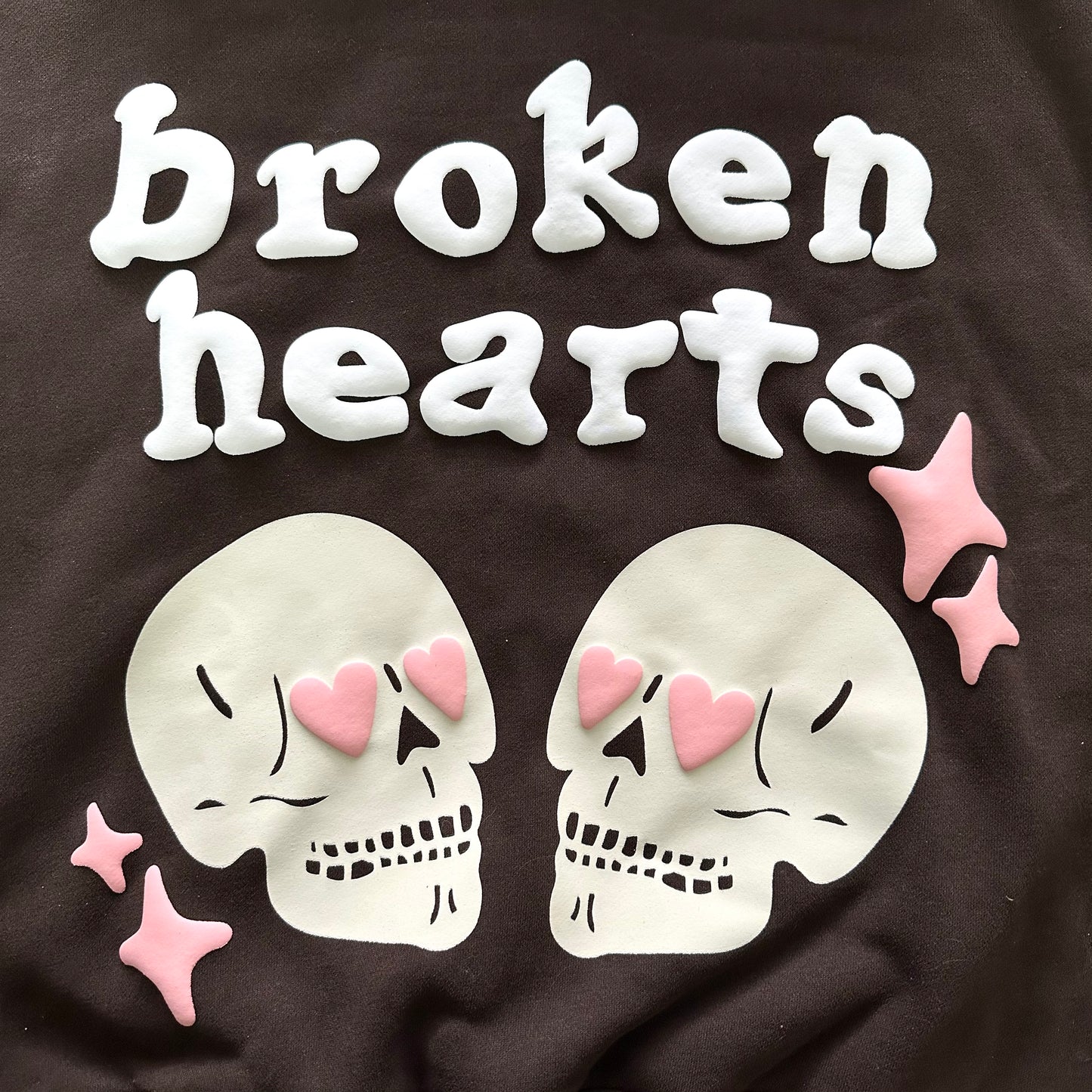 Broken Planet Market Broken Hearts Brown Hoodie