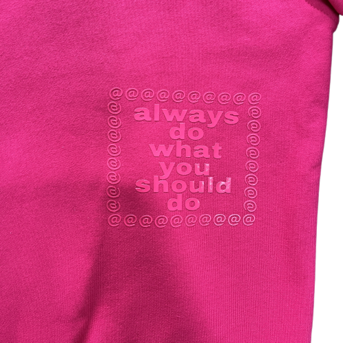 ADWYSD Logo Pink Hoodie