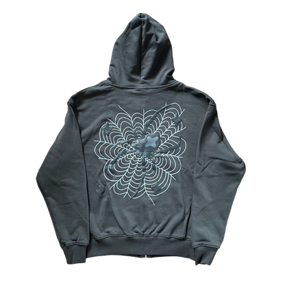 Broken Planet Market Spider Web Zip Up Hoodie