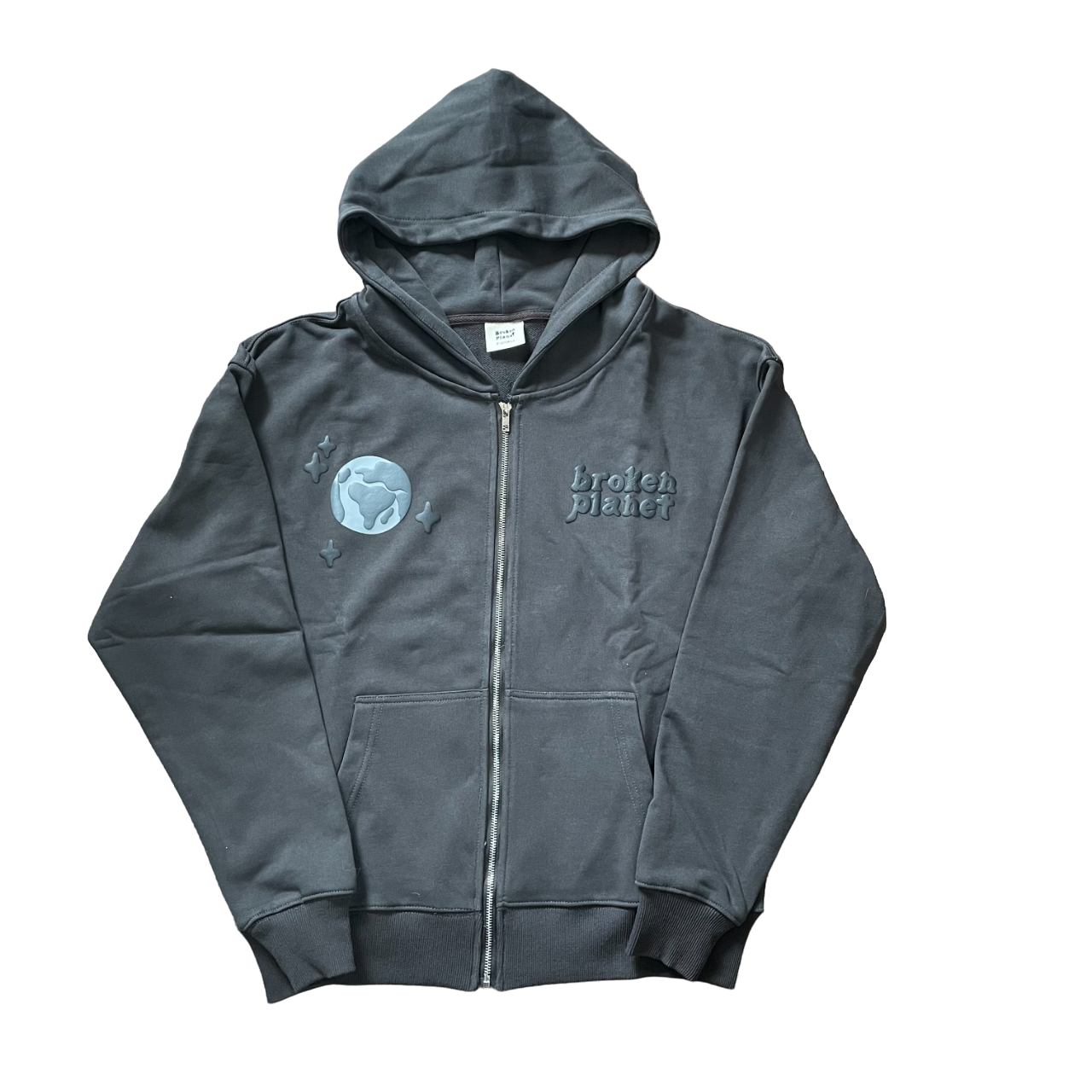 Broken Planet Market Spider Web Zip Up Hoodie