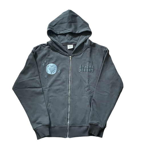 Broken Planet Market Spider Web Zip Up Hoodie