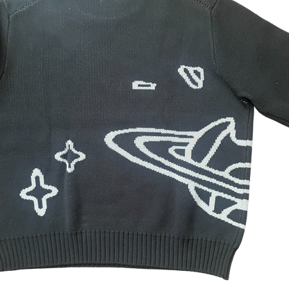 Broken Planet Market Knitted Sweater Black