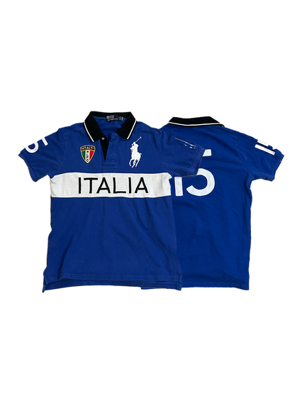 Italia Grail Blue Polo T-Shirt